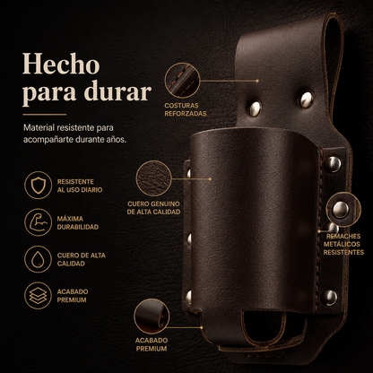 Portabebidas de Cuero para Cinturón